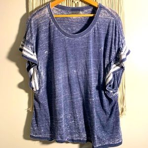 L.L.L Burnout Blue Top
